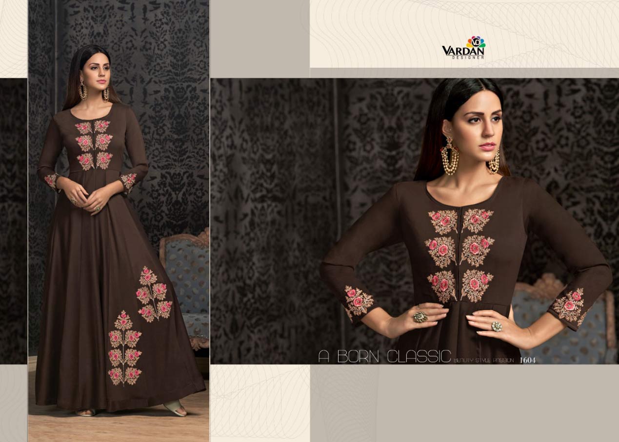 Vardan Navya Vol-16 Muslin Wholesale Gown Vardan Navya Vol-16 Muslin Wholesale Gown